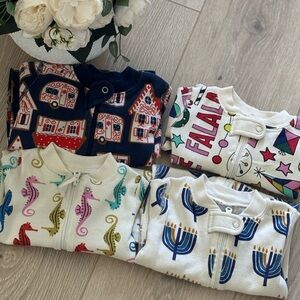 Hanna Andersson Colorful Baby Onesies Set
